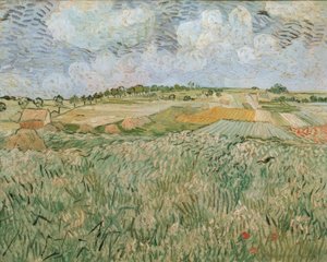 La pianura di Auvers con nuvole di pioggia da Vincent van Gogh
