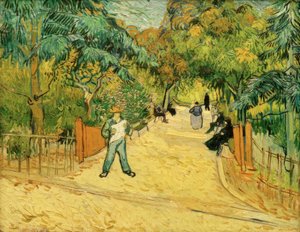 Ingresso al parco di Arles con passeggiatori da Vincent van Gogh