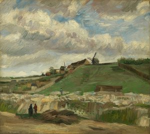 Collina di Montmartre con cava. Parigi, giugno - luglio 1886 da Vincent van Gogh