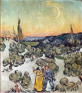 Paesaggio al crepuscolo (Saint Remy) da Vincent van Gogh