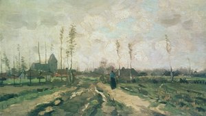 Paesaggio con una Chiesa e Case, Nuenen, 1885