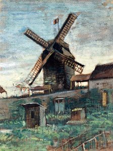Le Moulin de Blute fin (uno dei due mulini del Moulin de la Galette) da Vincent van Gogh