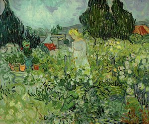 Mlle Gachet nel suo giardino a Auvers-sur-Oise ... (olio su tela) da Vincent van Gogh