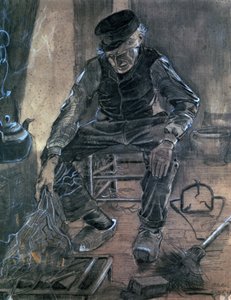 Vecchio che accende legna, 1881