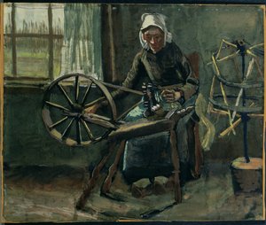 Contadina che Avvolge Bobine da Vincent van Gogh