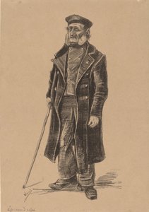 Abitanti della casa dei poveri, in piedi da Vincent van Gogh