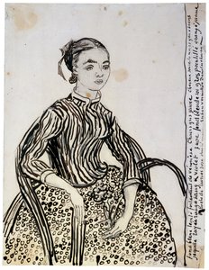 Ritratto di una giovane signora La Mousmé, 1888 da Vincent van Gogh