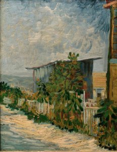 Capanno con girasoli da Vincent van Gogh