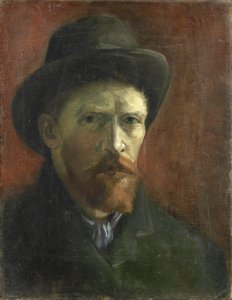Autoritratto con cappello di feltro di Vincent van Gogh (1853-1890)