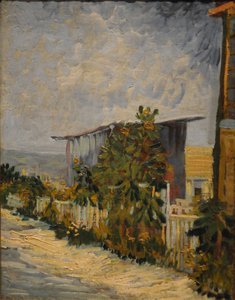 Capanno a Montmartre con girasole da Vincent van Gogh