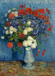 Natura morta: Vaso con fiordalisi e papaveri, 1887