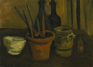 Natura morta con pennelli in un vaso di fiori; Nature Morte aux Pinceaux dans un Pot a Fleurs, 1884 da Vincent van Gogh