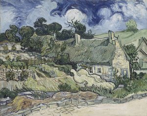 Capanne di paglia a Cordeville, 1890 da Vincent van Gogh