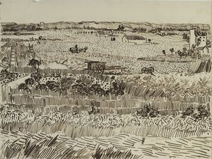 Il raccolto in Provenza per Émile Bernard, 1888 da Vincent van Gogh
