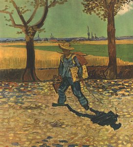 Il pittore sulla strada per il lavoro, o La strada per Tarascon, agosto 1888 da Vincent van Gogh