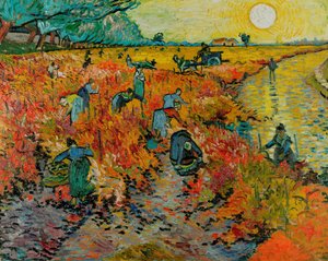 Il vigneto rosso / Vigneto rosso ad Arles (Montmajour) da Vincent van Gogh