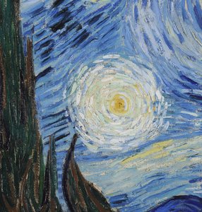 Notte stellata, giugno 1889 (dettaglio)