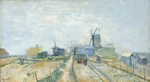 Orti e il Moulin de Blute-Fin a Montmartre da Vincent van Gogh