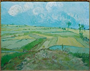 Campi di grano ad Auvers con nuvole di pioggia da Vincent van Gogh