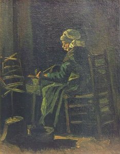 Donna alla ruota da filare, 1885 da Vincent van Gogh