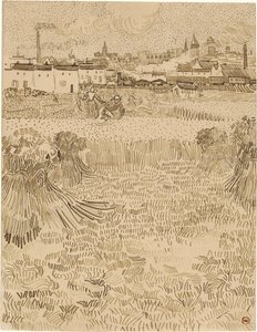 Arles. Vista dai campi di grano