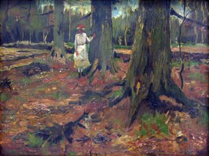 Ragazza nel bosco