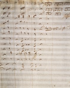 Partitura manoscritta per l