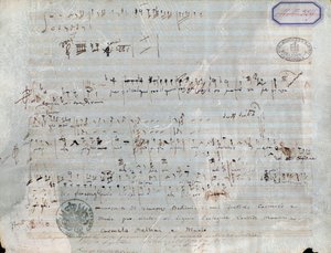Pagina di spartito per Il pirata, opera di Vincenzo Bellini da Vincenzo Bellini