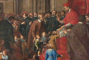 Milano, Chiesa di San Francesco da Paola, Fratelli Campi, San Carlo istituisce la scuola di dottrina cristiana
