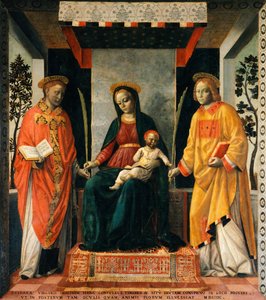Madonna e Bambino tra San Faustino e San Giovita