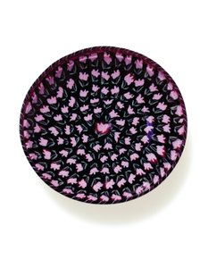 Piatto "murrine" con tulipano