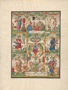 Allegoria Classica con le armi degli Ochsenfelder, metà del XVI secolo da Virgil Solis