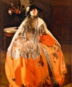 Ritratto di una donna da Virgilio Constantini