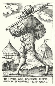 Landsknecht da Virgilius the elder Solis