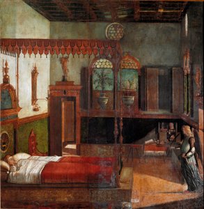 Ciclo della vita di Santa Orsola: il sogno di Santa Orsola da Vittore Carpaccio
