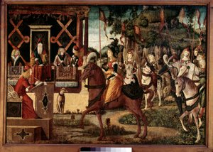Ambasciata di Ippolita, Regina delle Amazzoni, a Teseo, Re di Atene da Vittore Carpaccio