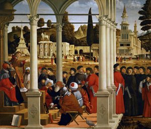 San Stefano davanti al Sommo Sacerdote e agli Anziani del Sinedrio da Vittore Carpaccio