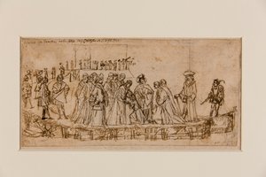Il principe inglese Conan che saluta suo padre da Vittore Carpaccio