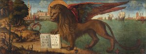 Il Leone di San Marco, di Carpaccio, Vittore. Tempera su tela