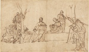 La Madonna e il Bambino con Santi in un Paesaggio (Sacra Conversazione) da Vittore Carpaccio