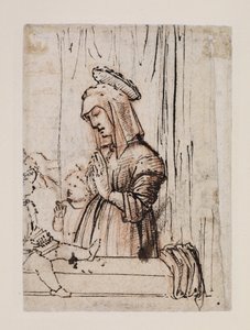 Vergine che adora il Bambino Gesù con San Giovanni, fine 1480 - inizio 1490 da Vittore Carpaccio