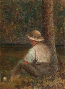 Vittore Grubicy, Bambino che pesca da Vittore Grubicy de Dragon