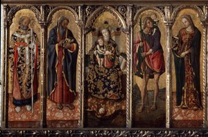 Vergine con il bambino e santi da Vittorio Crivelli
