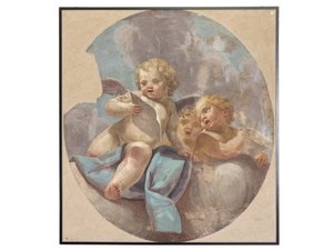 Affreschi di angeli, originariamente dalla chiesa di Sant