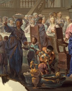 Nozze di Cana di Vittorio Maria Bigari, dettaglio