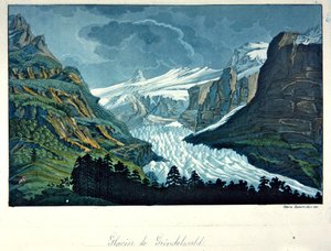 Ghiacciaio di Grindelwald, illustrazione da 