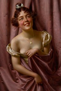 Signora in viola da Vittorio Reggianini
