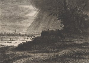 Paesaggio con tempesta, XVIII-inizio XIX secolo da Vivant Denon