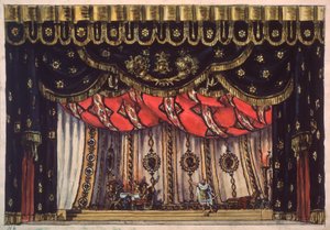 Decorazione preparatoria per la pièce teatrale "Il distruttore di Gerusalemme" di Arvid Jarnefelt