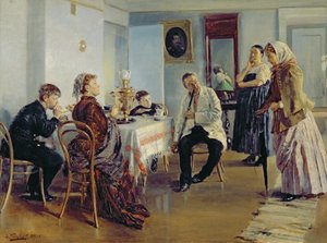 Assunzione di una Cameriera, 1891-92 da Vladimir Egorovic Makovsky